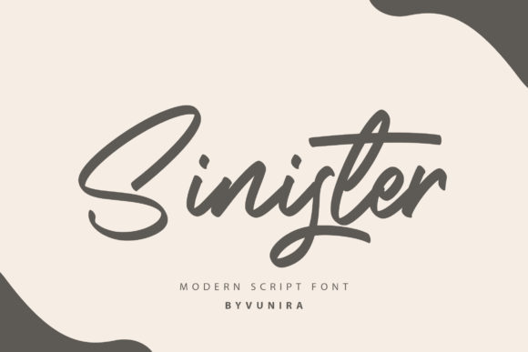 Evaluating Sinister: A Modern Brushed Handwritten Font for Creative Projects