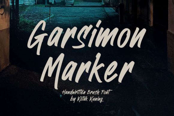Garsimon Marker: Bold Handwritten Style for Design
