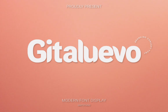 Gitaluevo: The Modern Brushed Display Font Redefining Visual Identity
