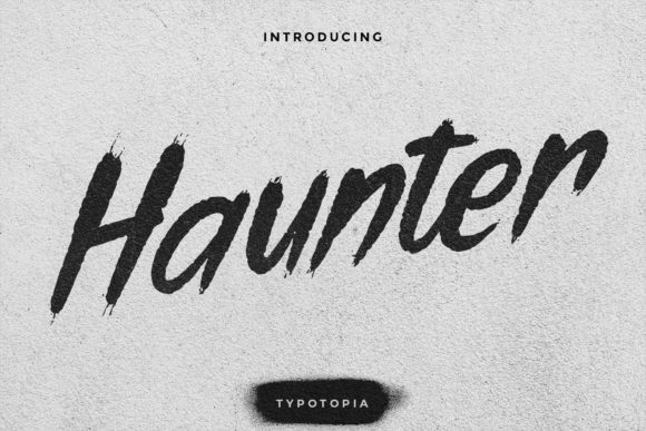 Haunter Font: The Bold, Brushed Display Typeface Transforming Modern Design