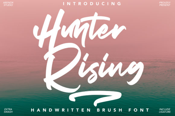 Hunter Rising: A Brushed Handwritten Font for Bold Designs