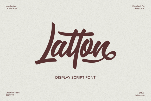 Latton: A Bold Brushed Script for Modern Design Projects