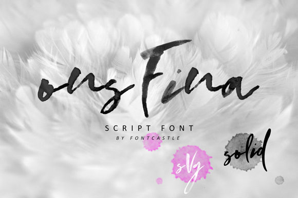 OnsFina: The Brushed Font for Impactful Design