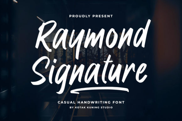 Raymond Signature: The Bold, Brushed Font for Modern Design