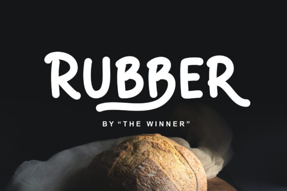 Rubber: A Neat Brushed Handwritten Font for Warm, Casual Designs